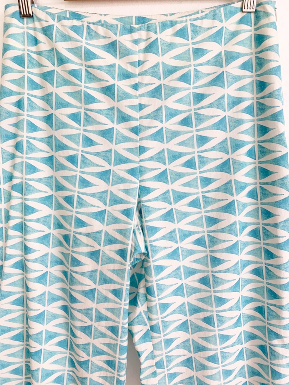 J. McLaughlin Carter Wide Leg Pants Aqua Multi Sz 4 - Picture 5 of 13